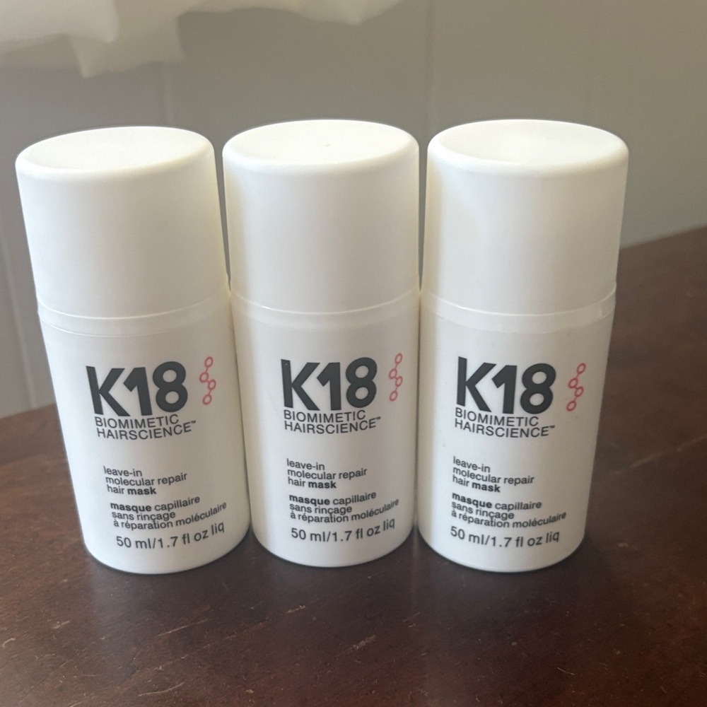K18 Biomimetic Hairscience Leave-In Repair Hair Mask - White